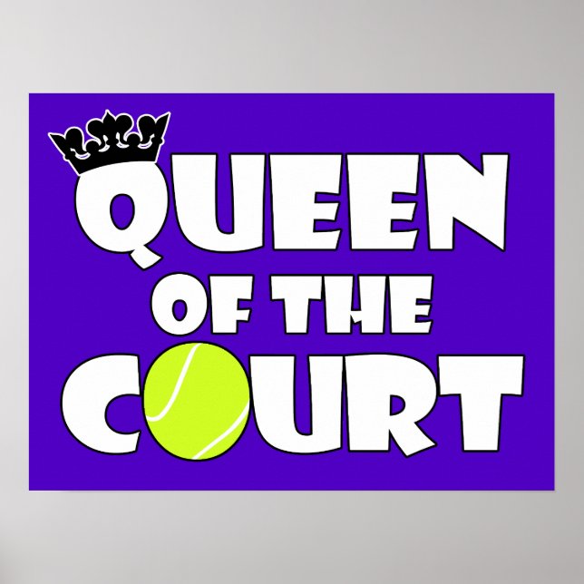 Tunnnis Girl Queen of the Court Wall Poster (Framsidan)