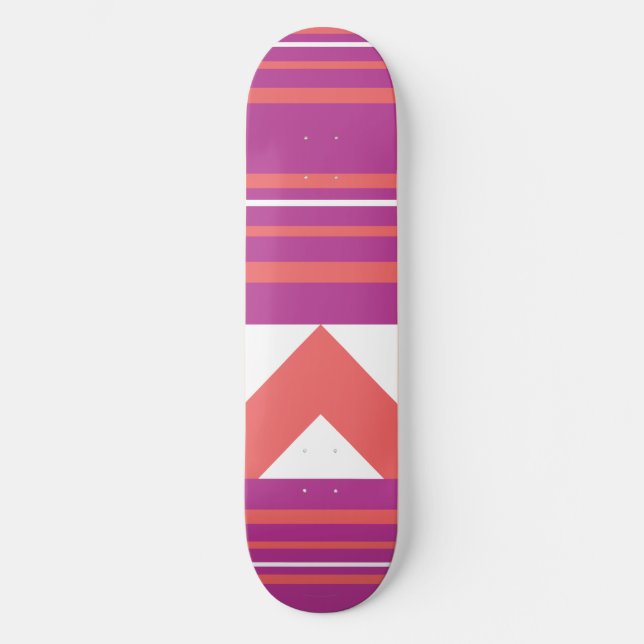 Tunnrandig Lila Skateboard Bräda 21,5 Cm (Framsida)