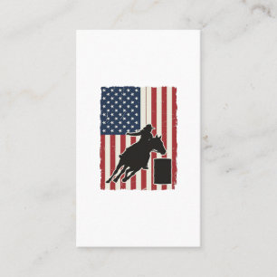 Tunnrida amerikansk flagga vintage vektordesign_ visitkort