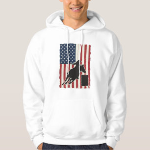 Tunnrider Amerikansk Flagga Vintage Vektor Design_ Hoodie