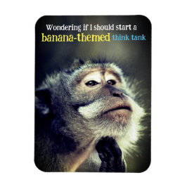 Tunnsamma apa som tänkte lustiga citat magnet