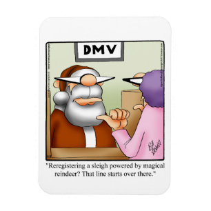 Tunntomten vid DMV Humor Magnet Gift