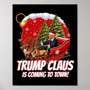 Tunntomtrumpomenten kommer till Merry Ch Poster