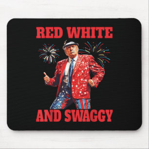 Tunntrump Röd vit och Swaggy Trump Dance 4:e o Musmatta