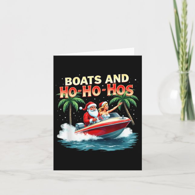 Tunnus Boats och Ho Ho vid jul Kort (Framsida)