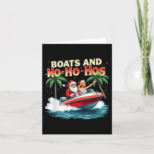 Tunnus Boats och Ho Ho vid jul Kort