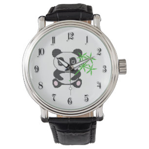Tunnus kor-stygn panda armbandsur