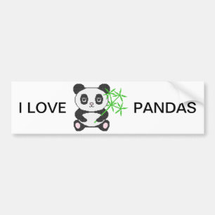 Tunnus kor-stygn panda bildekal