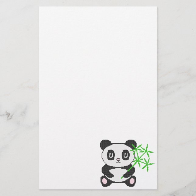 Tunnus kor-stygn panda brevpapper (Framsida)