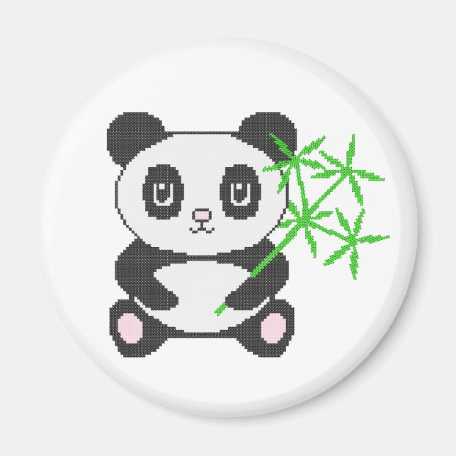 Tunnus kor-stygn panda magnet (Framsidan)
