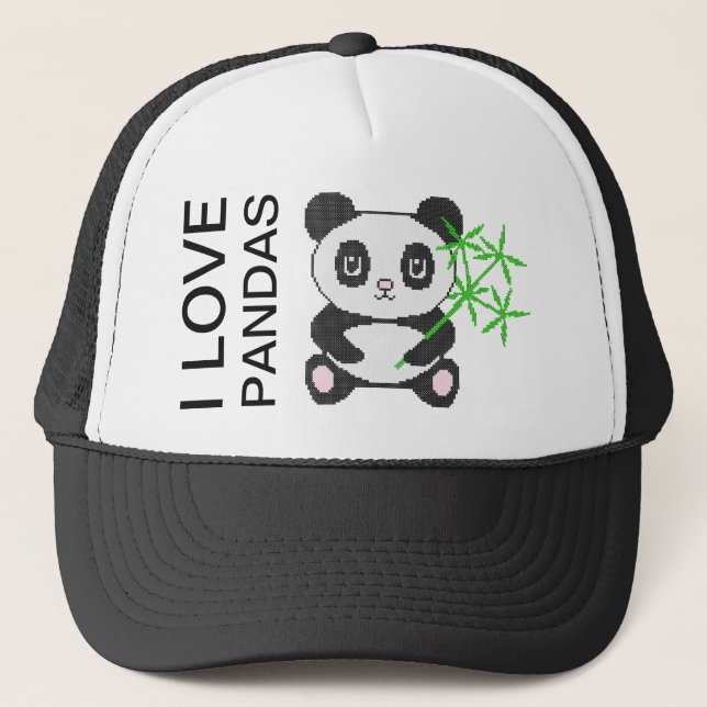 Tunnus kor-stygn panda truckerkeps (Framsida)