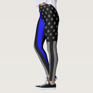 Tunt amerikanskt Flagga-grafikläge på Leggings