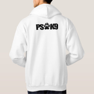 Tunt blålinjentasstryck - Hoodie för PS K9