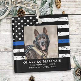 Tunt blåradsmedarbetare K9-polisens Hund Memorial