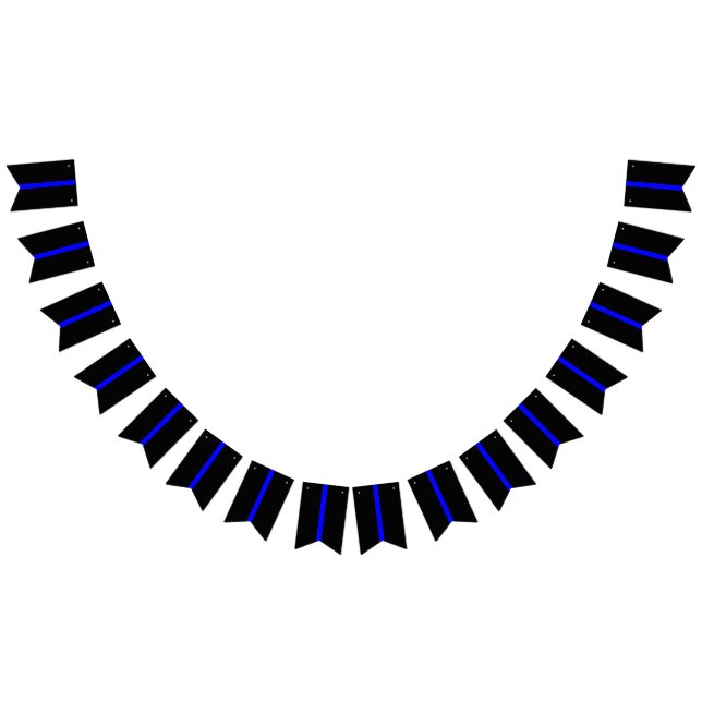 Tunt blåradssymbol på vimplar (Alla)