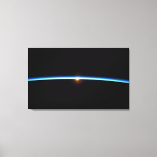 Tunt blått radbyte för arbetsyta Skriv ut Canvastryck