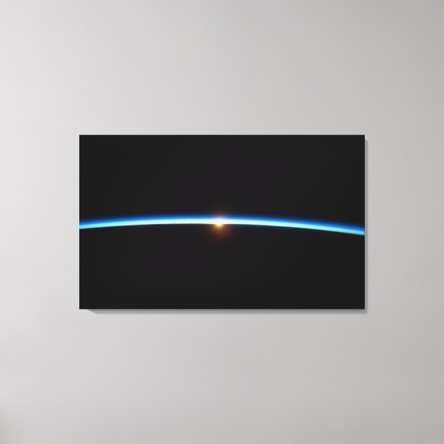 Tunt blått radbyte för arbetsyta Skriv ut Canvastryck (Framsida)