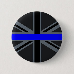 Tunt Blue Line Union Jack Decor Knapp