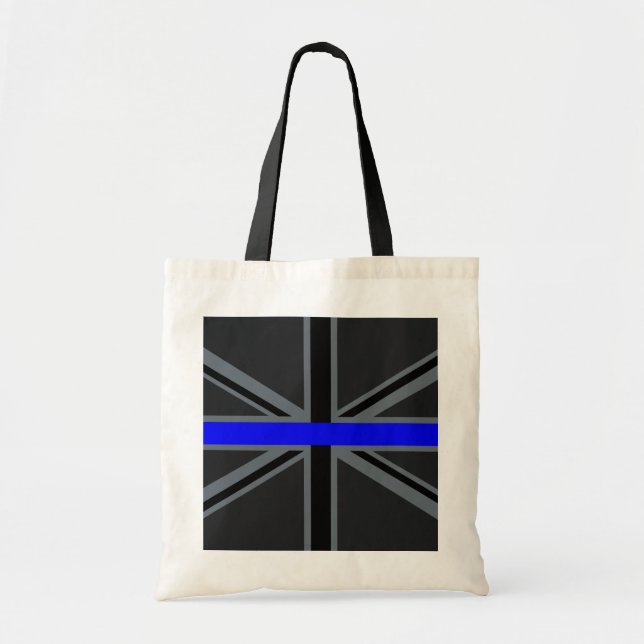 Tunt Blue Line Union Jack Decor Tygkasse (Framsidan)
