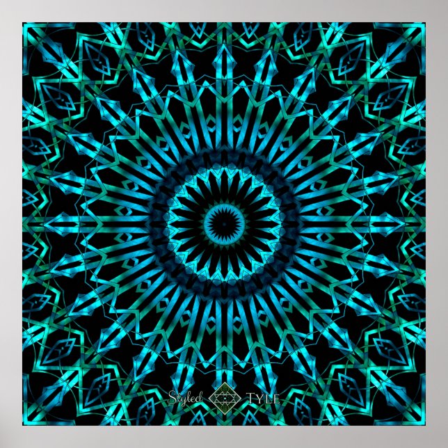 Tunt Mandala-spegelsglas 2 Poster (Framsidan)