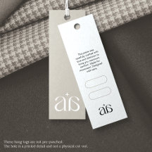 Tunt Modernt Logotyp Pris Hang Tag-kort