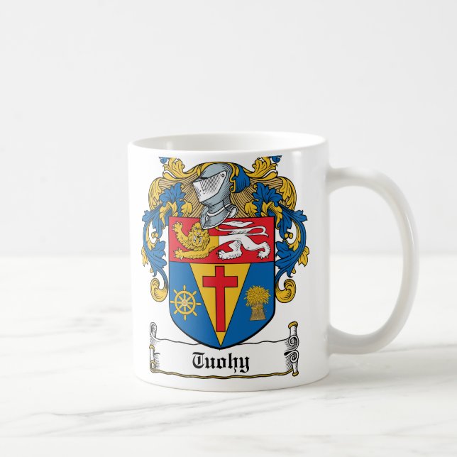 Tuohy familjvapensköld kaffemugg (Höger)