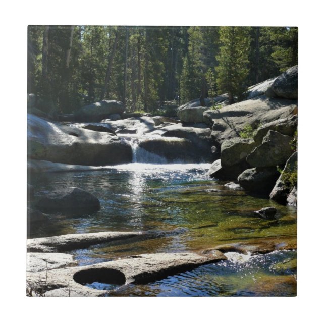 Tuolumne River in Tuolumne Meadows, Yosemite, CA Kakelplatta (Framsidan)