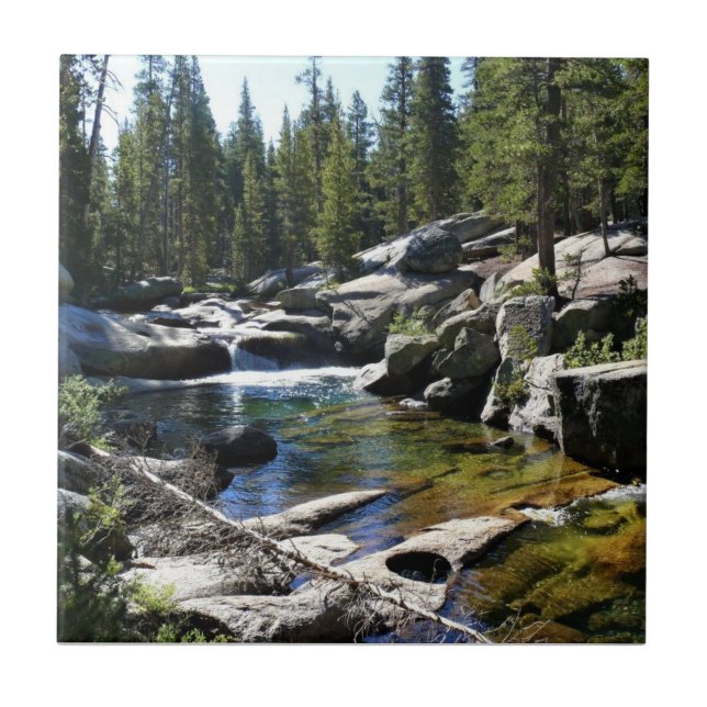 Tuolumne River in Tuolumne Meadows, Yosemite, CA Kakelplatta (Framsidan)