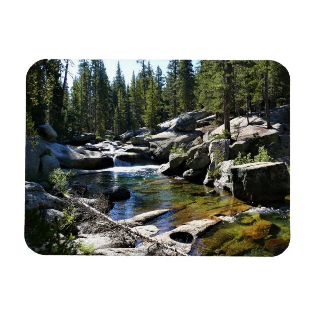 Tuolumne River in Tuolumne Meadows, Yosemite, CA Magnet (Horisontell)