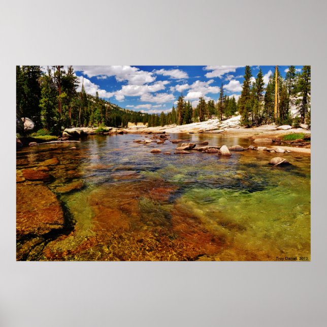 Tuolumne River, Tuolumne Meadows, Yosemite. Poster (Framsidan)
