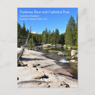 Tuolumne River with Cathedral Peak, Yosemite, CA P Vykort