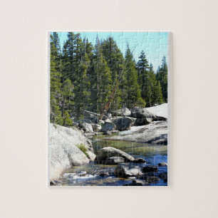 Tuolumnefloden i Tuolumne Meadows, Yosemite, CA Pussel