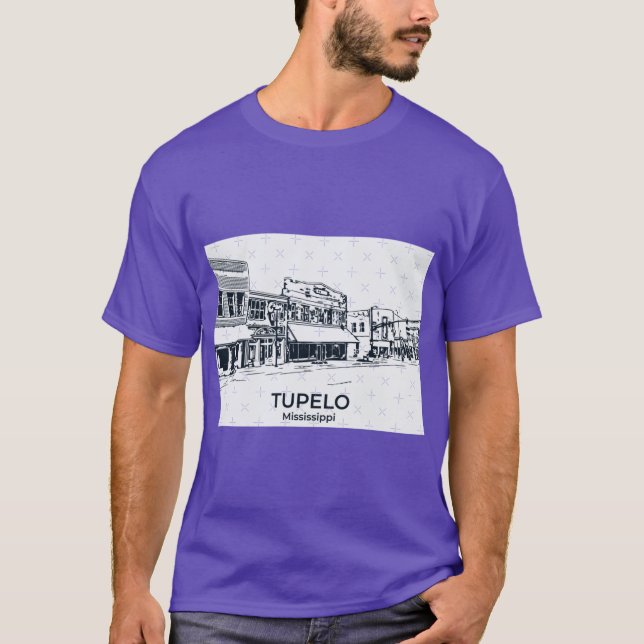 Tupelo Mississippi 3 T Shirt (Framsida)