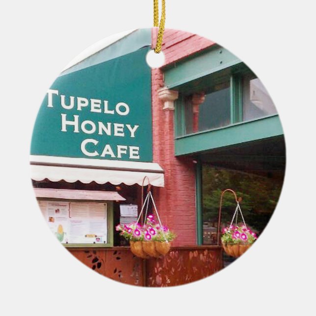 TupelohonungCafe, Asheville, North Carolina, Julgransprydnad Keramik (Framsidan)