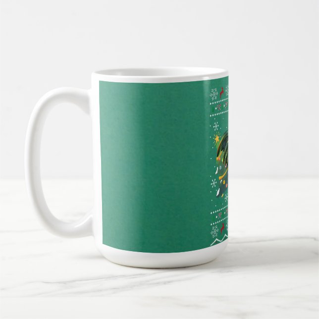 Tupp Älskare Julafton Gift Ugly Tupp jul Kaffemugg (Vänster)