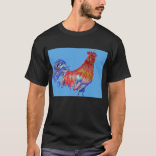 Tupp Art Chicken Watercolor Mans T Shirt