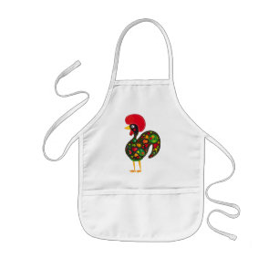 Tupp av Barcelos Nr02 - Galo de Barcelos Barnförkläde