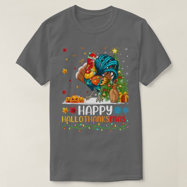Tupp Bird Älskare Funny Tupp HelloTackMas T Shirt (Design framsida)