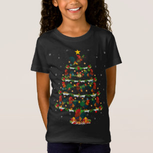 Tupp Bird Älskare Julafton Lighting Tupp jul T Shirt