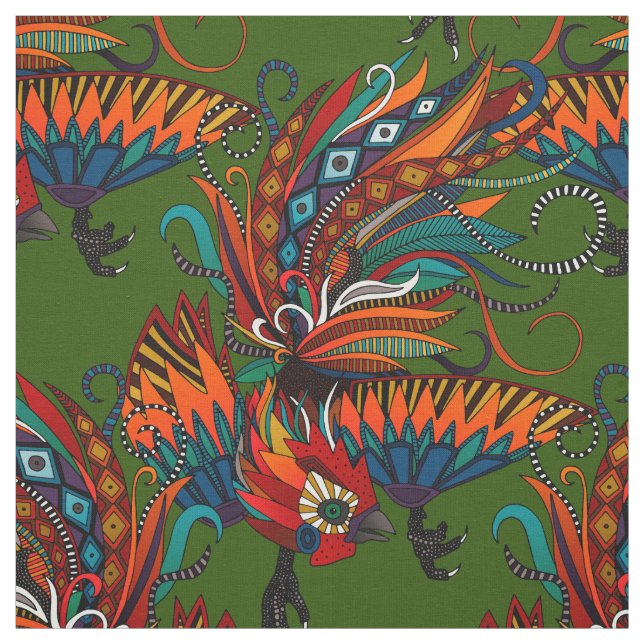 tupp bläck grönt tyg (Provkarta)