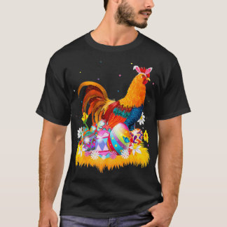 Tupp Bunny Ears Påsk, Påsk Dag Chicken Älskare T Shirt