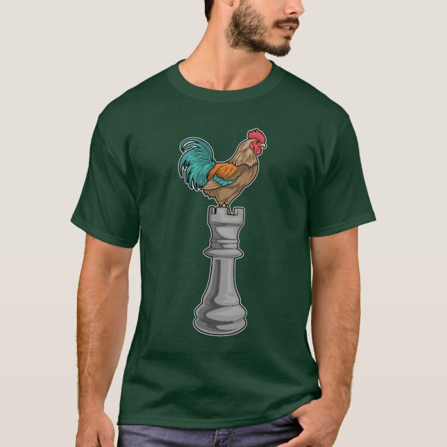 Tupp Chess biet Rook Chess T Shirt (Framsida)
