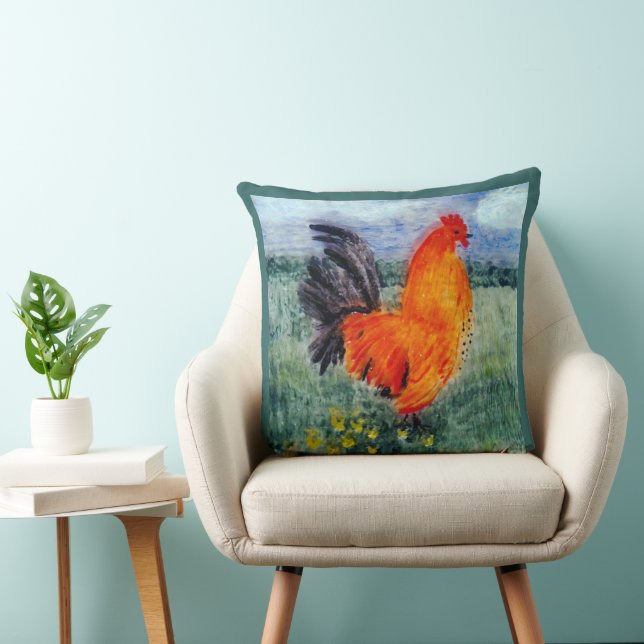 Tupp Chicken Art Kudde (Stol)