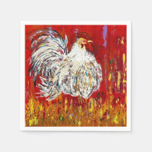 Tupp Chicken Cocktail Napkins