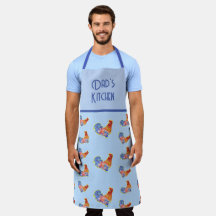 Tupp Chicken Funny Blue Bird Cockerel Apron