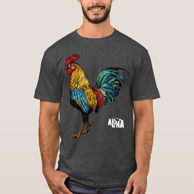 Tupp Chicken Hawaii Aloha Hawaiian T Shirt (Framsida)