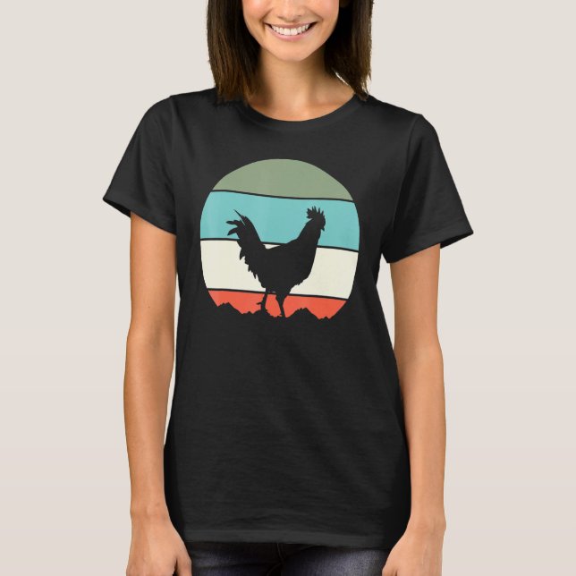 Tupp Chicken Retro T Shirt (Framsida)