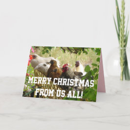Tupp Chickens God jul från USA:s hela kort