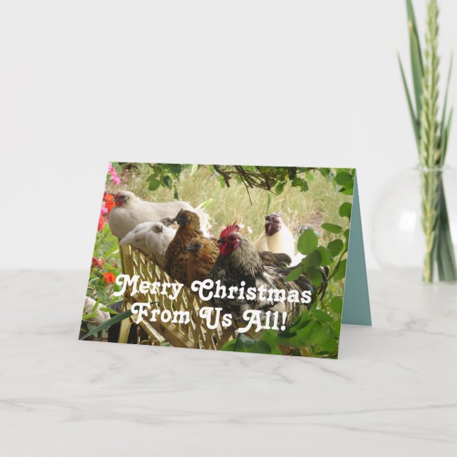Tupp Chickens God jul från USA:s hela kort (Framsida)