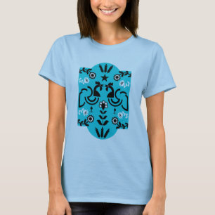 Tupp Cockerel Nordic Scandinavian FolArt T Shirt